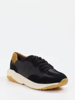 Damen Paul Green – Sneaker aus Velour- und Glattleder