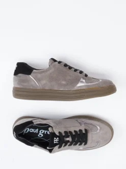 – Sneaker aus Veloursleder in Taupe*Paul Green