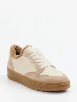 – Sneaker aus Velourleder in Creme-Beige*Paul Green Sale