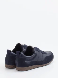 Damen Paul Green – Sneaker aus Velour- und Glattleder dunkel