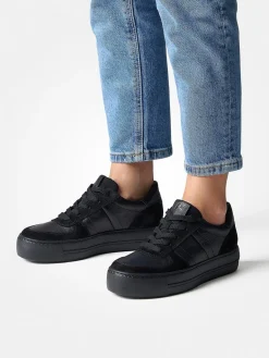 Damen Paul Green – Sneaker aus Velour/Leder