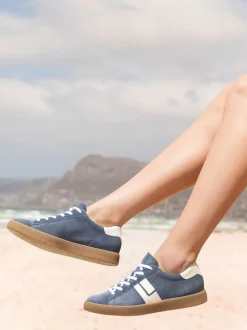 – Sneaker aus Veloursleder in Jeans*Paul Green Clearance