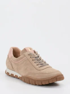 Damen Paul Green – Sneaker aus Veloursleder in Beige