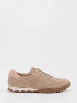 Damen Paul Green – Sneaker aus Veloursleder in Beige