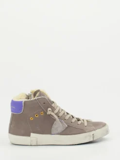 – High-Top Sneaker aus Kalbleder Taupe*Philippe Model Sale