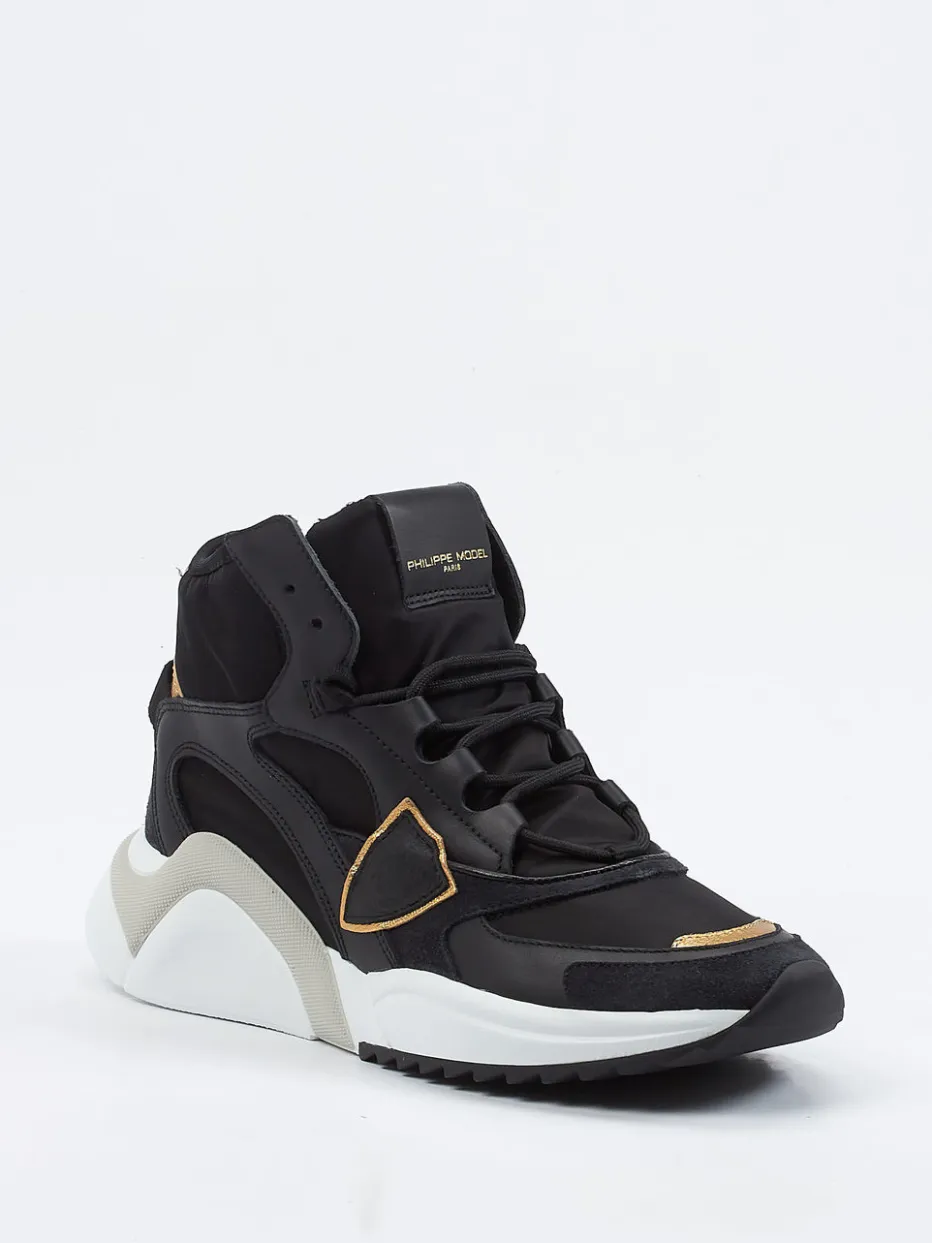 – High-Top Sneaker aus Veloursleder*Philippe Model Online