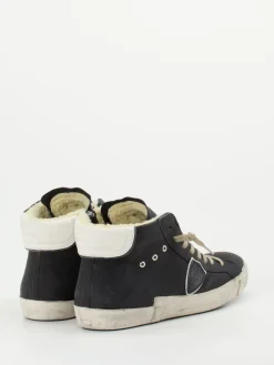 – High-Top-Sneaker aus Veloursleder*Philippe Model Hot