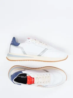 Herren Philippe Model – Retro-Sneaker aus Kalbleder Offwhite