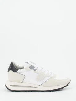 Herren Philippe Model – Retro-Sneaker aus Veloursleder Off-White