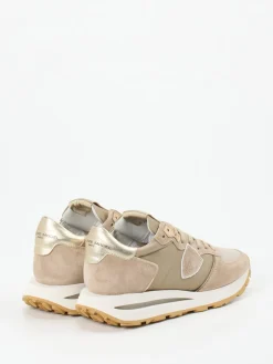 – Retro-Sneaker aus Veloursleder Beige*Philippe Model New