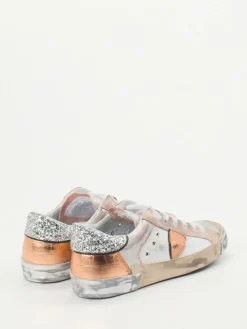 – Sneaker aus Metallicleder in Rosé-Silber*Philippe Model Sale