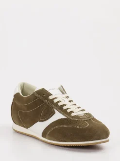 – Sneaker aus Veloursleder Oliv*Philippe Model Best