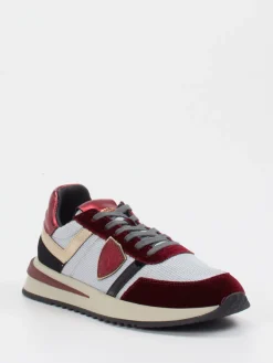 – Sneaker aus Velour/Textil weinrot*Philippe Model Outlet