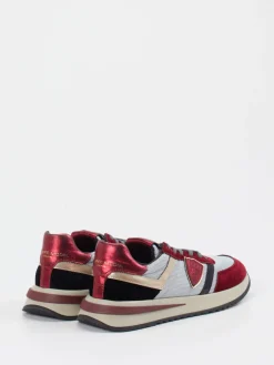 – Sneaker aus Velour/Textil weinrot*Philippe Model Outlet