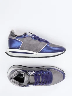 – Sneaker aus Veloursleder Metallic*Philippe Model Online