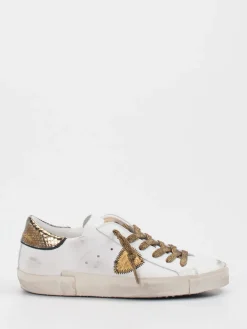 – Sneaker aus Glattleder in Gold*Philippe Model Sale