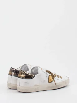 – Sneaker aus Glattleder in Gold*Philippe Model Sale