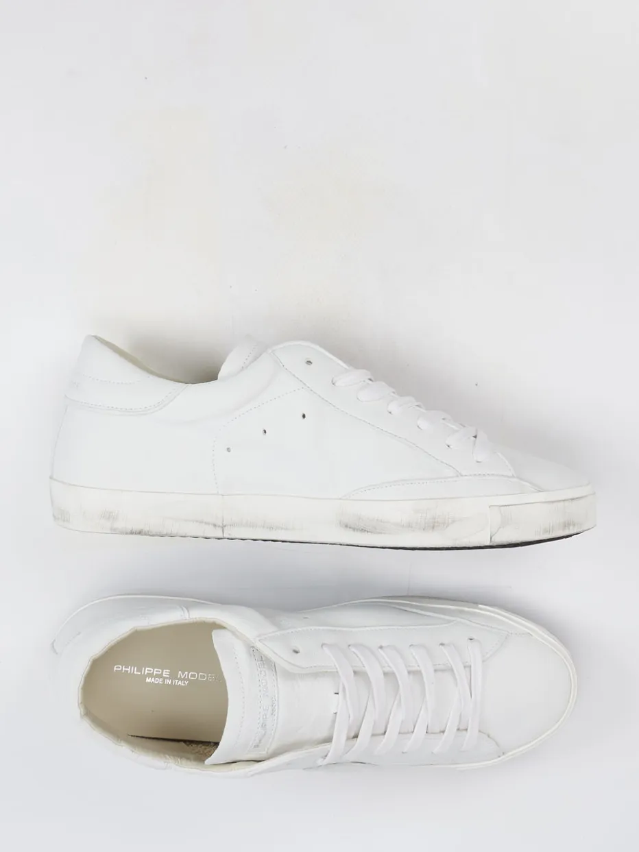 – Sneaker aus Kalbleder Used-Look*Philippe Model Outlet