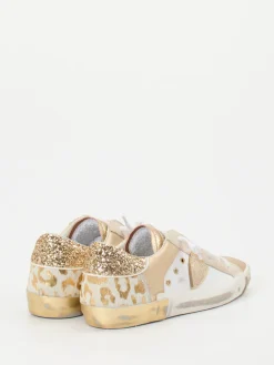 – Sneaker aus Metallicleder mit Glitzer*Philippe Model Hot