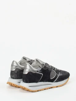 – Sneaker aus Ponyfell und Metallic-Leder*Philippe Model Best