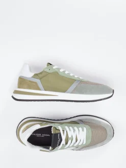 – Sneaker aus Veloursleder Khaki*Philippe Model Clearance