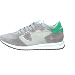 Herren Philippe Model – Sneaker aus Veloursleder -grün