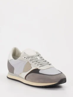 Herren Philippe Model – Sneaker aus Veloursleder-Mesh