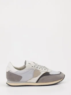 Herren Philippe Model – Sneaker aus Veloursleder-Mesh