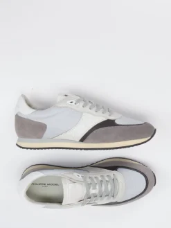 Herren Philippe Model – Sneaker aus Veloursleder-Mesh