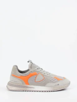 Herren Philippe Model – Sneaker aus Textil und Veloursleder