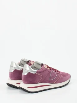 – Sneaker aus Veloursleder Beerenviolett*Philippe Model Outlet
