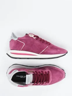 – Sneaker aus Veloursleder Beerenviolett*Philippe Model Outlet