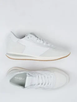 Damen Philippe Model – Sneaker aus Veloursleder Off-White