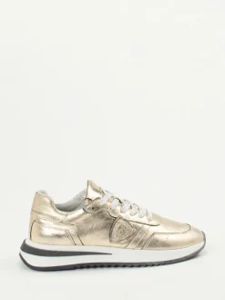 Damen Philippe Model – Sneaker aus Metallicleder