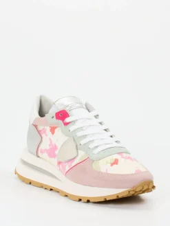 Damen Philippe Model – Sneaker aus Veloursleder und Canvas