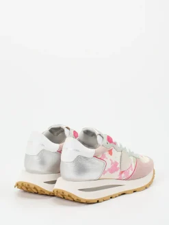 Damen Philippe Model – Sneaker aus Veloursleder und Canvas