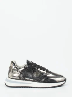 Damen Philippe Model – Sneaker aus Metallicleder