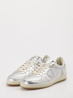 – Sneaker aus Metallicleder Silber*Philippe Model New
