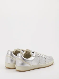 – Sneaker aus Metallicleder Silber*Philippe Model New