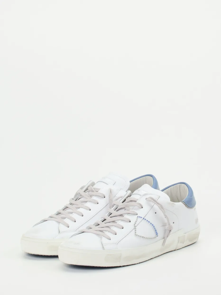 Herren Philippe Model – Sneaker aus Kalbleder Used-Look