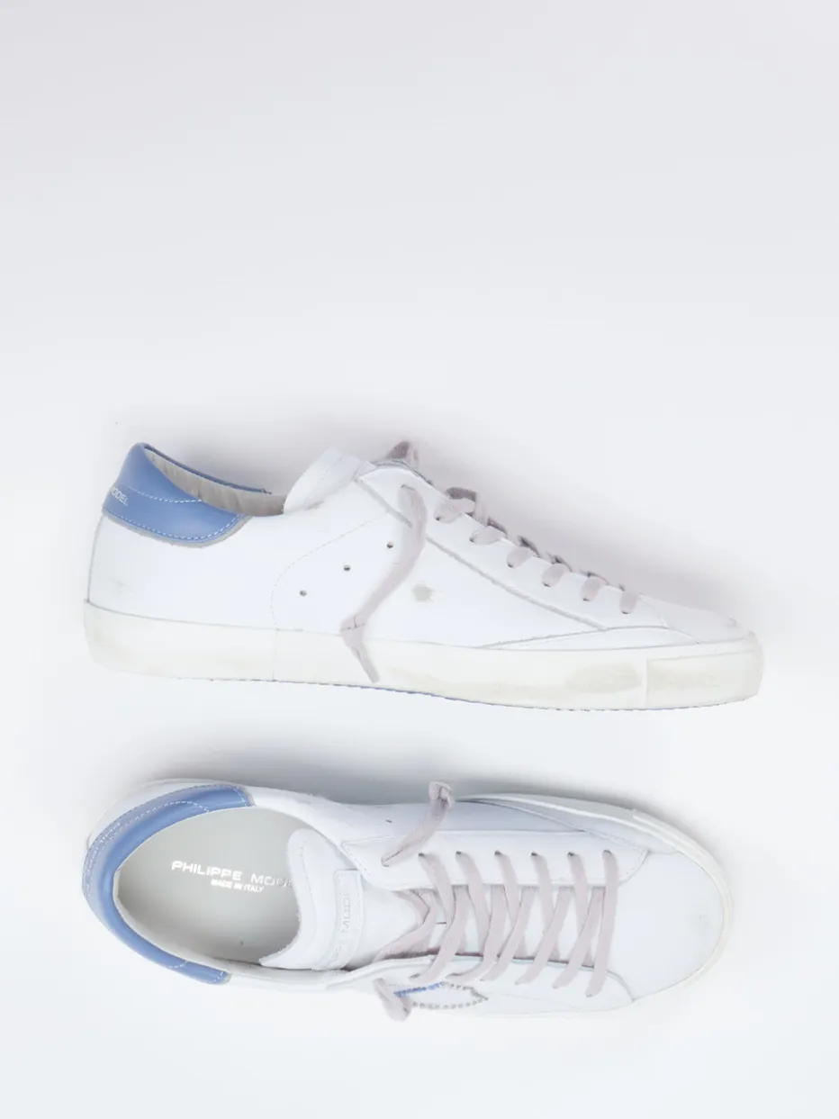 Herren Philippe Model – Sneaker aus Kalbleder Used-Look