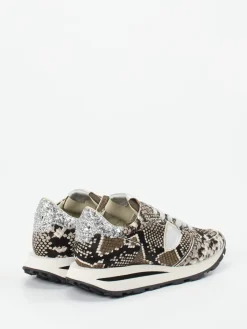 – Sneaker aus Fellimitat mit Snakeprint*Philippe Model New