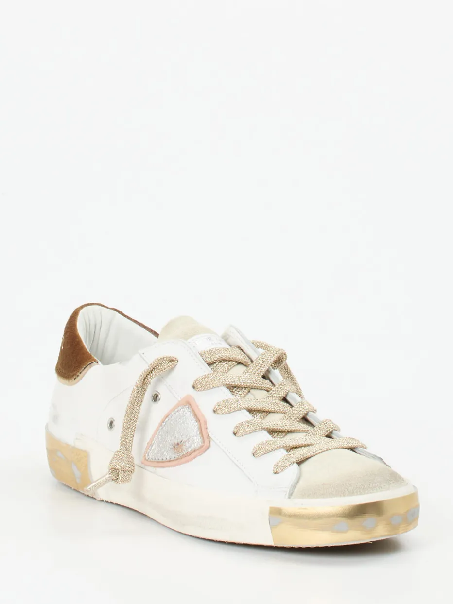 – Sneaker aus Velours- und Glattleder*Philippe Model Discount