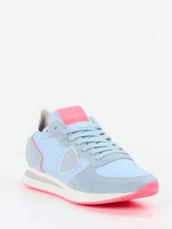 Damen Philippe Model – Sneaker aus Veloursleder Hell