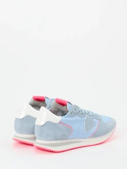 Damen Philippe Model – Sneaker aus Veloursleder Hell