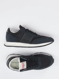 – Sneaker aus Veloursleder und Nylon*Philippe Model New