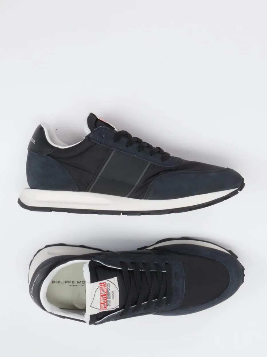 – Sneaker aus Veloursleder und Nylon*Philippe Model New