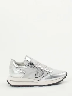 Damen Philippe Model – Sneaker aus Metallicleder