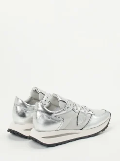 Damen Philippe Model – Sneaker aus Metallicleder