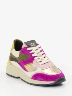 – Chunky Sneaker aus Veloursleder color*Piedi Nudi